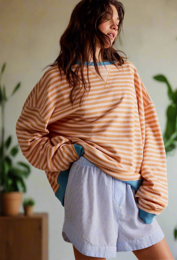 Luna Striped Oversized Jumper