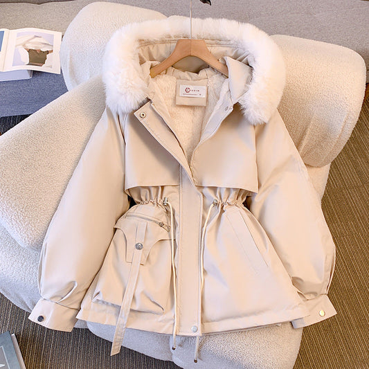 Amy™ - Elegant winter jacket with fur