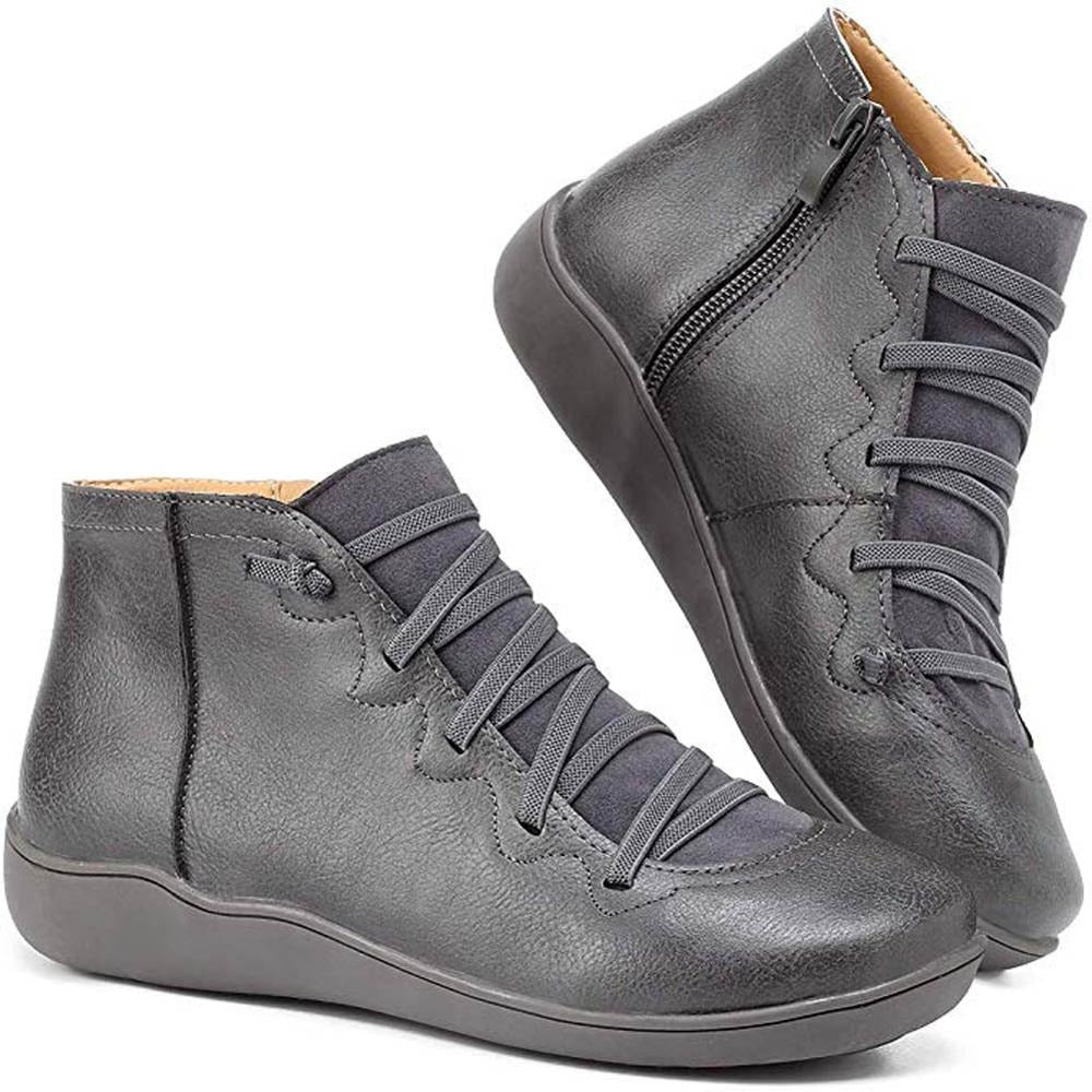 Nina™ - Comfortable Everyday Leather Ankle Boots