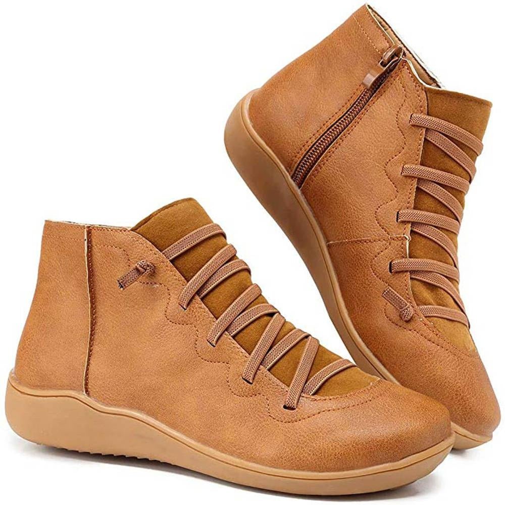 Nina™ - Comfortable Everyday Leather Ankle Boots