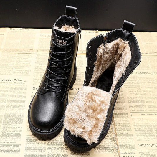 Helena - Laced winter boots with lined inside